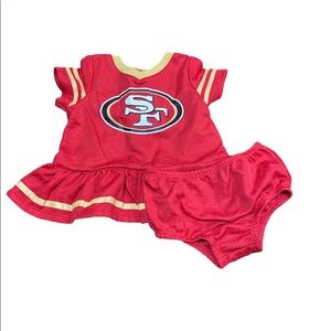 NFL San Francisco 49ers dress and bloomer set